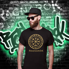 Playera Vegvísir - Negra